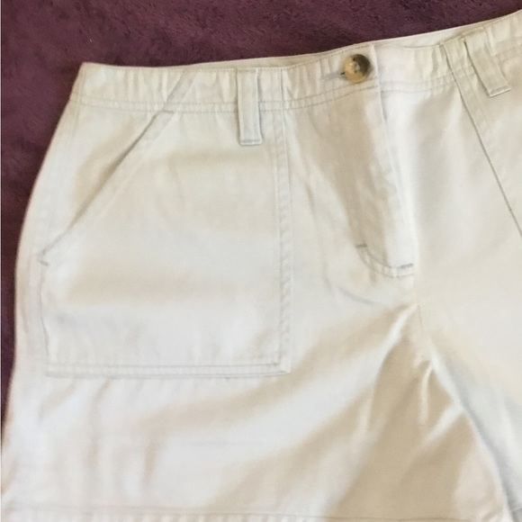 New Moda International Baby Blue High Waisted Shorts, Size 12 - Picture 3 of 10